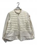 MONCLERSモンクレール）の古着「CYCLAMEN ダウンジャケット　シクラメン　フリル　アウター　ライトアウター」｜ホワイト