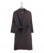 'S Max Maraエスマックスマーラ）の古着「ベルト付ウールコート　ロングコート　ガウンコート　アウター」｜ブラウン