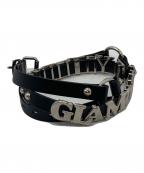 Hysteric Glamourヒステリックグラマー）の古着「ロゴミックススリムベルト」｜ブラック