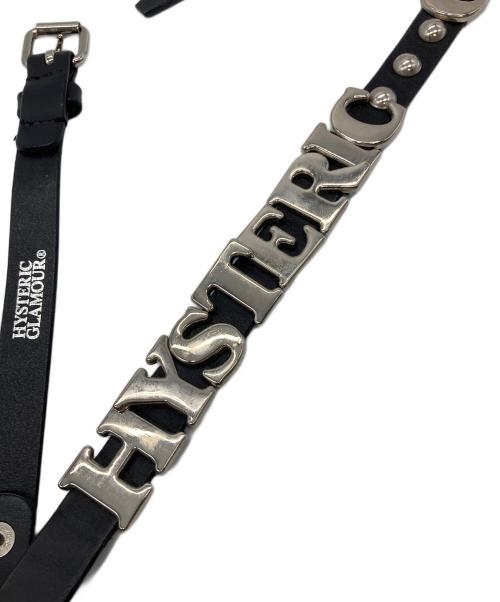 Hysteric Glamour（ヒステリックグラマー）Hysteric Glamour (ヒステリックグラマー) ロゴミックススリムベルト ブラック サイズ:実寸参照の古着・服飾アイテム