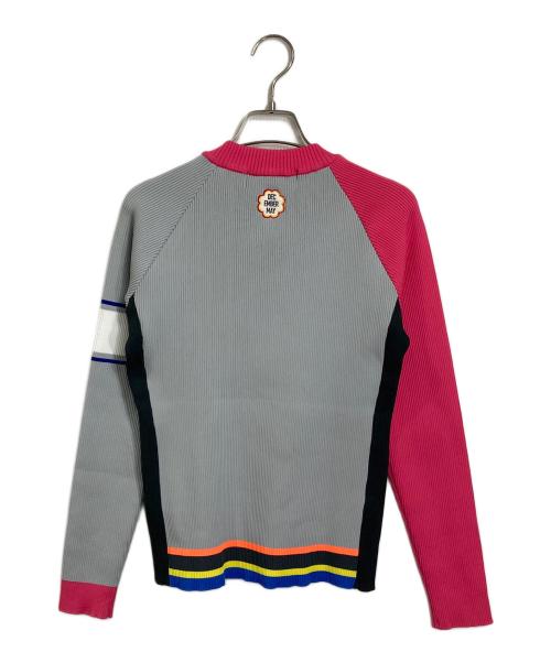 decembermay（ディセンバーメイ）decembermay (ディセンバーメイ) 軽量ニット/ゴルフニット　ラグランニット グレー サイズ:Mの古着・服飾アイテム