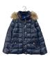 BLUE LABEL CRESTBRIDGE（ブルーレーベルクレストブリッジ）の古着「裏地チェックタヌキファーダウンジャケット」｜ブルー