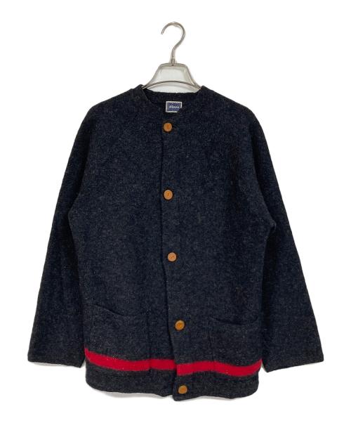 45rpm（45アールピーエム）45rpm (45アールピーエム) 裾ライン ウールカーディガン グレー サイズ:2の古着・服飾アイテム