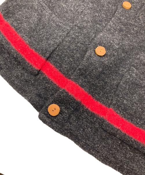 45rpm（45アールピーエム）45rpm (45アールピーエム) 裾ライン ウールカーディガン グレー サイズ:2の古着・服飾アイテム