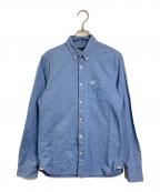FRED PERRYフレッドペリー）の古着「ボタンダウンシャツ　コットンシャツ」｜ブルー