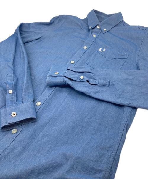 FRED PERRY（フレッドペリー）FRED PERRY (フレッドペリー) ボタンダウンシャツ　コットンシャツ ブルー サイズ:Sの古着・服飾アイテム