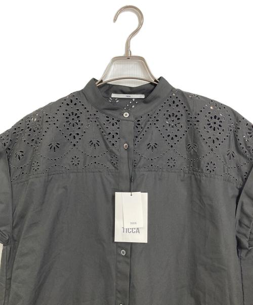 ticca（ティッカ）TICCA (ティッカ) レースフレンチワンピース　26SS グレー サイズ:FREE 未使用品の古着・服飾アイテム