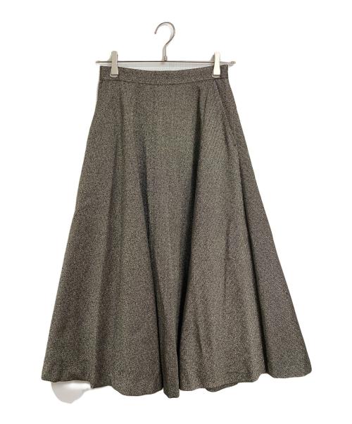 UNTITLED（アンタイトル）UNTITLED (アンタイトル) クラシカルヘリンボーン ラメスカート　ロングスカート ブラウン サイズ:01/S 未使用品の古着・服飾アイテム