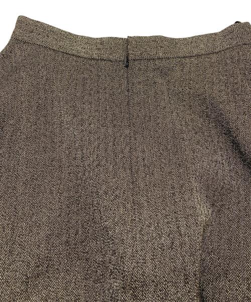 UNTITLED（アンタイトル）UNTITLED (アンタイトル) クラシカルヘリンボーン ラメスカート　ロングスカート ブラウン サイズ:01/S 未使用品の古着・服飾アイテム