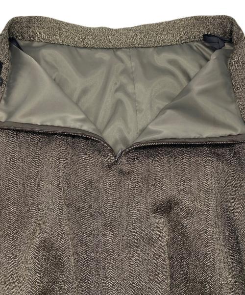 UNTITLED（アンタイトル）UNTITLED (アンタイトル) クラシカルヘリンボーン ラメスカート　ロングスカート ブラウン サイズ:01/S 未使用品の古着・服飾アイテム