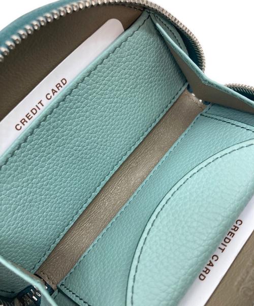 HIROFU（ヒロフ）HIROFU (ヒロフ) ポーチ レザー コンパクト 本革 コインケース　イタリア製 グリーン サイズ:実寸参照の古着・服飾アイテム