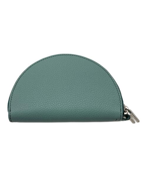HIROFU（ヒロフ）HIROFU (ヒロフ) ポーチ レザー コンパクト 本革 コインケース　イタリア製 グリーン サイズ:実寸参照の古着・服飾アイテム