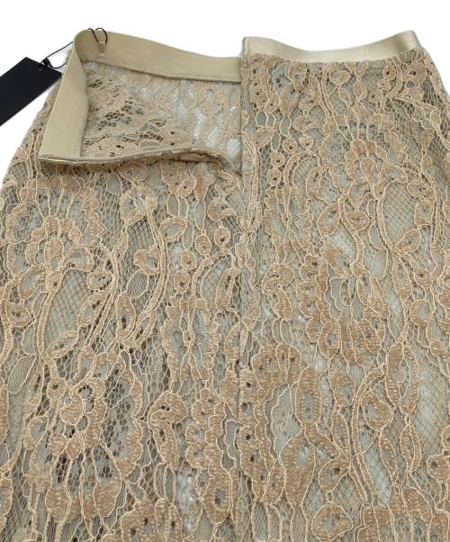 anuans（アニュアンス）anuans (アニュアンス) ベロアレースナロースカート イエロー サイズ:1 未使用品の古着・服飾アイテム