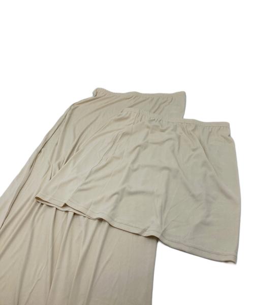 anuans（アニュアンス）anuans (アニュアンス) ベロアレースナロースカート イエロー サイズ:1 未使用品の古着・服飾アイテム