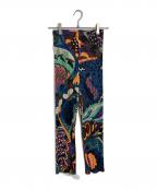 PLEATS PLEASEプリーツプリーズ）の古着「SNOWRUNNER プリーツパンツ　日本製　総柄」｜マルチカラー