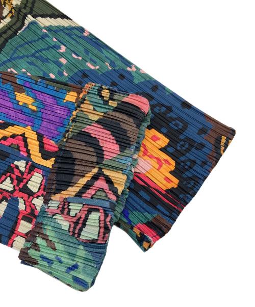 PLEATS PLEASE（プリーツプリーズ）PLEATS PLEASE (プリーツプリーズ) SNOWRUNNER プリーツパンツ　日本製　総柄 マルチカラー サイズ:3の古着・服飾アイテム