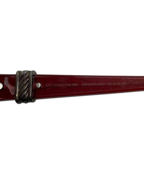 DAVID YURMAN（デヴィッド・ヤーマン）david yurman (デヴィッド・ヤーマン) サングラス　ハンドメイドアイウェア レッド サイズ:58□19−135の古着・服飾アイテム