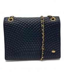 BALLY（バリー）の古着「チェーン ショルダークロスボディーバッグ」｜ブラック