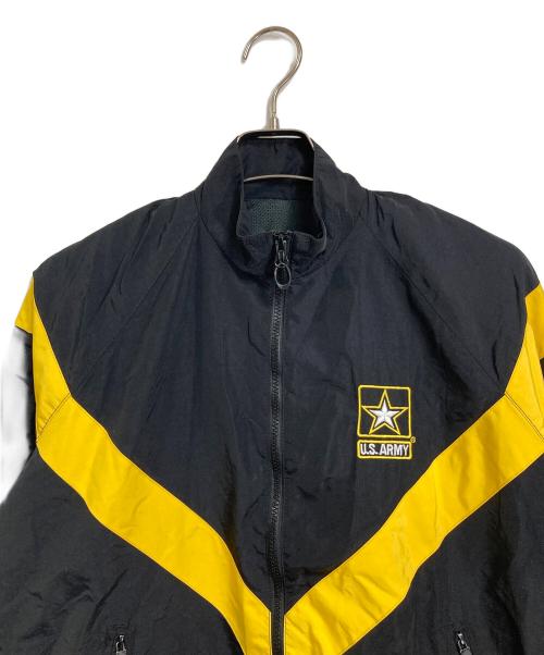 US ARMY（ユーエスアーミー）US ARMY (ユーエスアーミー) ナイロンジャケット　USARMY ブラック　イエロー 2016年製 ブラック サイズ:SMALL/REGULARの古着・服飾アイテム