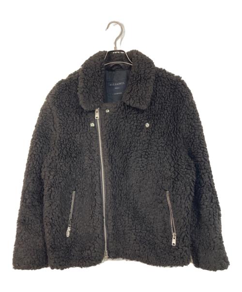 ALL SAINTS（オールセインツ）ALL SAINTS (オールセインツ) Kentaro Biker Sherpa Jacket ブラウン サイズ:Sの古着・服飾アイテム
