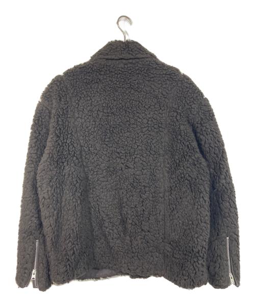 ALL SAINTS（オールセインツ）ALL SAINTS (オールセインツ) Kentaro Biker Sherpa Jacket ブラウン サイズ:Sの古着・服飾アイテム