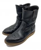 RED WINGレッドウィング）の古着「ペコスブーツ　レザーブーツ　USA製」｜ブラック
