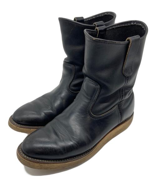 RED WING（レッドウィング）RED WING (レッドウィング) ペコスブーツ　レザーブーツ　USA製 ブラック サイズ:実寸参照の古着・服飾アイテム