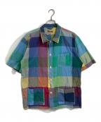 NIGEL CABOURNナイジェルケーボン）の古着「半袖チェックシャツ　コットンシャツ」｜マルチカラー