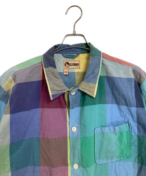 NIGEL CABOURN（ナイジェルケーボン）NIGEL CABOURN (ナイジェルケーボン) 半袖チェックシャツ　コットンシャツ マルチカラー サイズ:52の古着・服飾アイテム