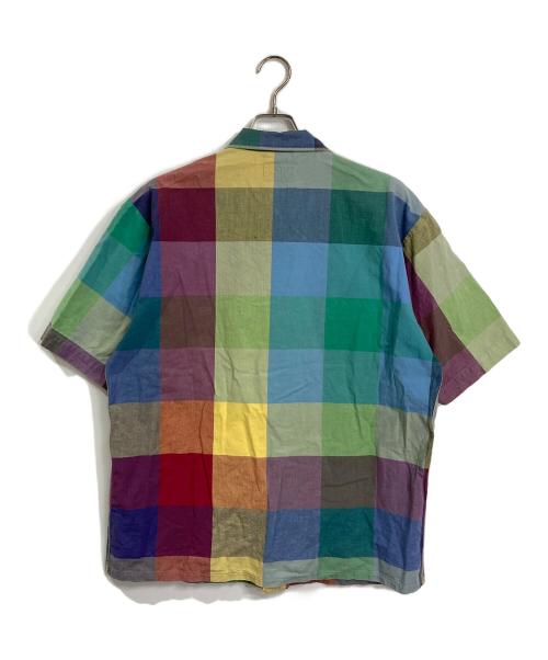 NIGEL CABOURN（ナイジェルケーボン）NIGEL CABOURN (ナイジェルケーボン) 半袖チェックシャツ　コットンシャツ マルチカラー サイズ:52の古着・服飾アイテム