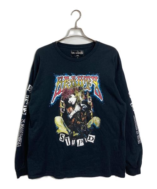 glamb（グラム）glamb (グラム) hide (ヒデ) コラボプリントカットソー/バンドTシャツ ブラック サイズ:Mの古着・服飾アイテム