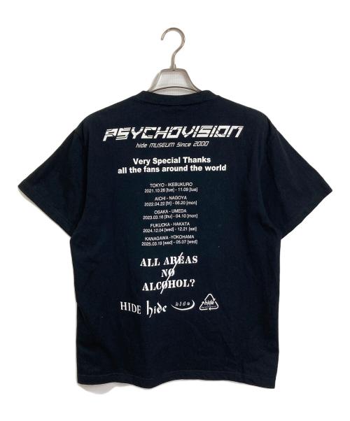 PSYCHO VISION（サイコビジョン）psycho vision (サイコビジョン) 【古着】アニメTシャツ hide MUSEUM Since 2000 横浜限定 ブラック サイズ:Lの古着・服飾アイテム