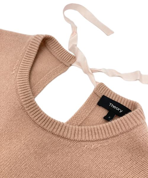 theory（セオリー）theory (セオリー) SALOMINA カシミヤ100％ニット ピンク サイズ:Sの古着・服飾アイテム