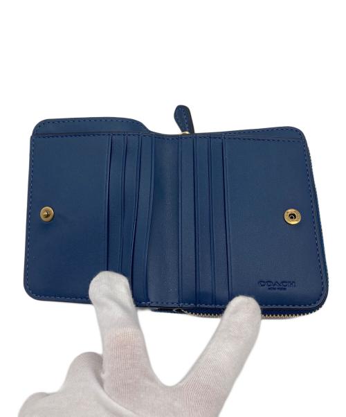 COACH（コーチ）COACH (コーチ) ビルフォールドウォレット　折りたたみ財布 インディゴ サイズ:実寸参照の古着・服飾アイテム