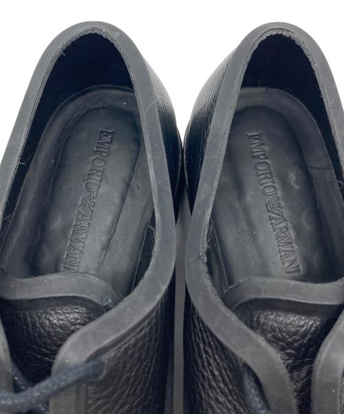 EMPORIO ARMANI（エンポリオ アルマーニ）EMPORIO ARMANI (エンポリオ アルマーニ) ダービーシューズ ブラック サイズ:US8の古着・服飾アイテム