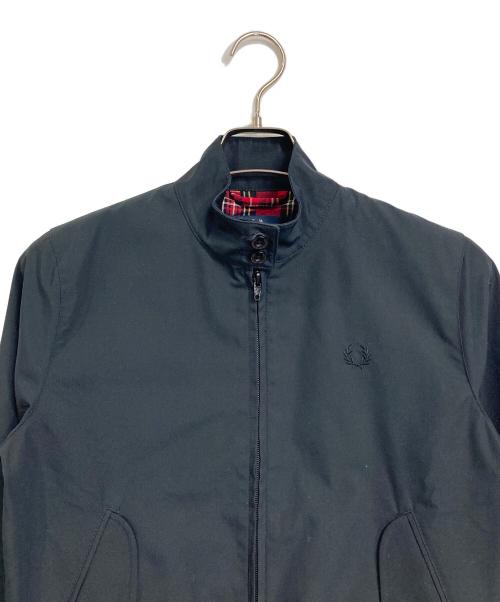 FRED PERRY（フレッドペリー）FRED PERRY (フレッドペリー) Reissues Made In England Harrington Jacket /裏地チェックハリントンジャケット ブラック サイズ:UK10の古着・服飾アイテム