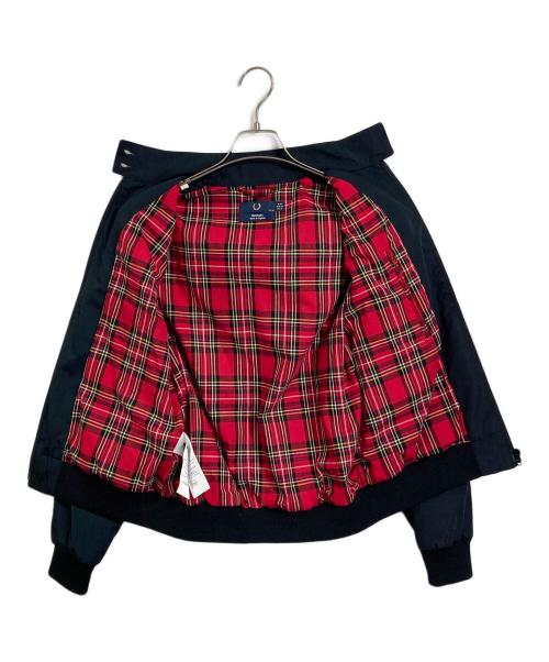 FRED PERRY（フレッドペリー）FRED PERRY (フレッドペリー) Reissues Made In England Harrington Jacket /裏地チェックハリントンジャケット ブラック サイズ:UK10の古着・服飾アイテム