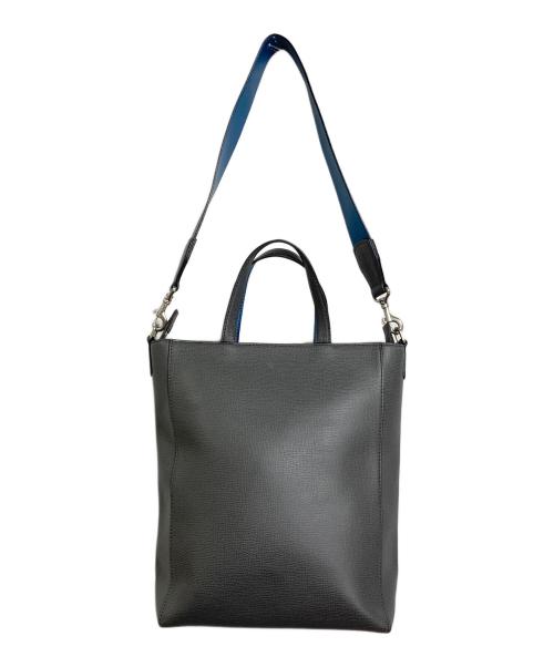 FUJITAKA（フジタカ）FUJITAKA (フジタカ) ショルダー付トートバッグ　レザーバッグ グレー サイズ:実寸参照の古着・服飾アイテム