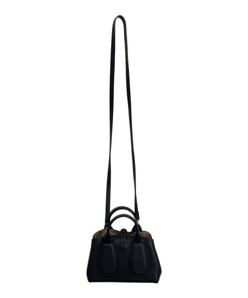 LONGCHAMP（ロンシャン）LONGCHAMP (ロンシャン) ロゾトップハンドルバッグXS ブラックの古着・服飾アイテム