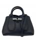 LONGCHAMP（ロンシャン）の古着「ロゾトップハンドルバッグXS」｜ブラック