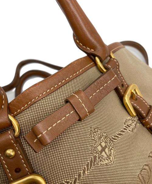 PRADA（プラダ）PRADA (プラダ) 2WAYショルダーバッグ　ハンドバッグ ベージュ×ブラウン サイズ:実寸参照の古着・服飾アイテム