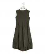 LOUNIEルーニー）の古着「ノースリーブバルーンワンピース」｜オリーブ