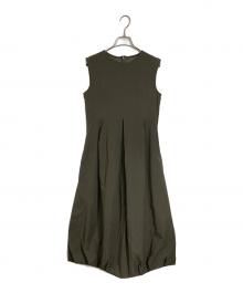 LOUNIE（ルーニー）の古着「ノースリーブバルーンワンピース」｜オリーブ