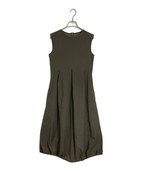 LOUNIE（ルーニー）LOUNIE (ルーニー) ノースリーブバルーンワンピース オリーブ サイズ:36の古着・服飾アイテム