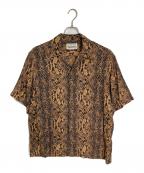 WACKO MARIA×Mighty Crownワコマリア×マイティークラウン）の古着「HAWAIIAN SHIRT TYPE-5」｜ブラウン×ブラック