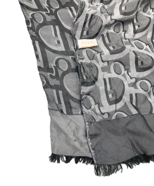 Dior（ディオール）DIOR (ディオール) トロッター柄シルクストール グレー サイズ:実寸参照の古着・服飾アイテム