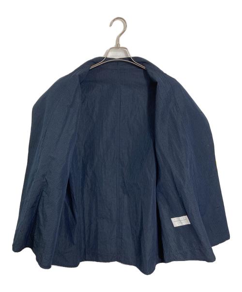 TOMORROW LAND（トゥモローランド）TOMORROW LAND (トゥモローランド) コットンリネンシルク ダブルブレスト シャツジャケット ネイビー サイズ:Mの古着・服飾アイテム