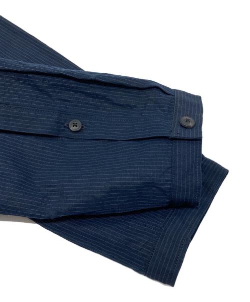 TOMORROW LAND（トゥモローランド）TOMORROW LAND (トゥモローランド) コットンリネンシルク ダブルブレスト シャツジャケット ネイビー サイズ:Mの古着・服飾アイテム