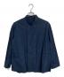 TOMORROW LAND（トゥモローランド）の古着「コットンリネンシルク ダブルブレスト シャツジャケット」｜ネイビー