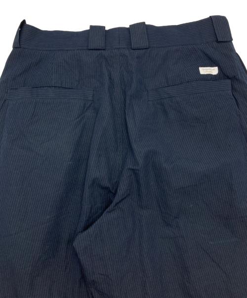 TOMORROW LAND（トゥモローランド）TOMORROW LAND (トゥモローランド) コットンリネンシルク ノープリーツ ワイドパンツ ネイビー サイズ:Sの古着・服飾アイテム